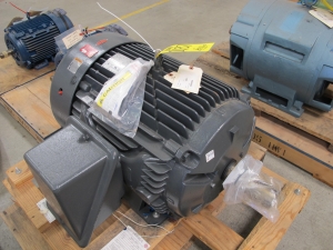 MOTOR, ELECTRIC TYPE, 60 HORSEPOWER, 460VAC, 3PH, 60HZ ELEC RATING, 1785 RPM, 364T FRAME, 70 AMPS, TEFC ENCLOSURE, CONT DUTY, 1.15 SERVICE FACTOR. INSULATION CLASS F, 40 DEG C AMBIENT, NEMA DESIGN B, NEMA CODE F. 60 WATTS, 120 VAC SPACE HEATER, PART # AU84 (W-44) LOADING & HANDLING FEE $15-